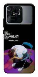 Чехол itsPrint Shinji sitting in the dark для Xiaomi Redmi 10C