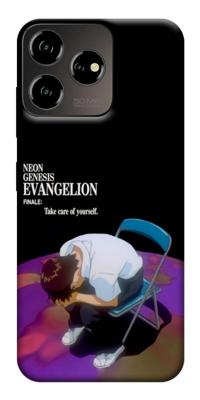 Чехол itsPrint Shinji sitting in the dark для ZTE Blade V50 Desing 4G, аниме, купить оптом с доставкой