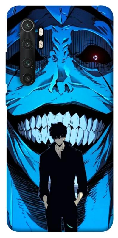 Чехол itsPrint Solo leveling blue vibe для Xiaomi Mi Note 10 Lite, аниме, купить оптом с доставкой