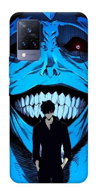 Чохол itsPrint Solo leveling blue vibe для Vivo V21, аніме, купити оптом з доставкою