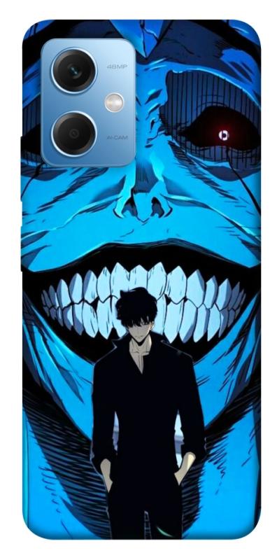 Чехол itsPrint Solo leveling blue vibe для Xiaomi Redmi Note 12 5G, аниме, купить оптом с доставкой