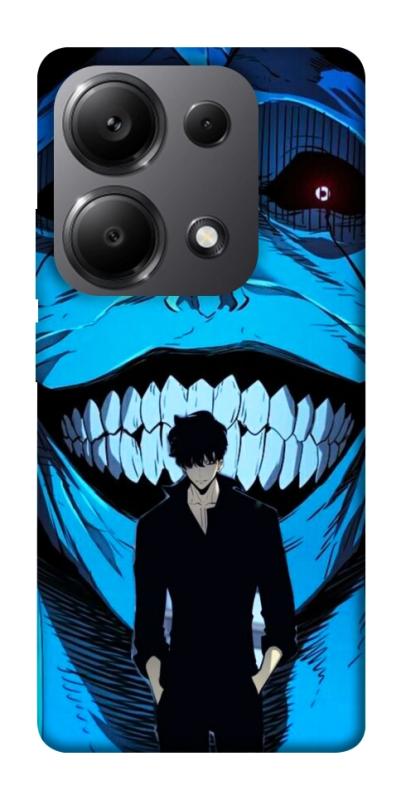 Чехол itsPrint Solo leveling blue vibe для Xiaomi Poco X6, аниме, купить оптом с доставкой
