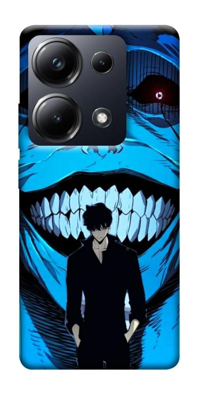 Чехол itsPrint Solo leveling blue vibe для Xiaomi Redmi 13 4G / Poco M6 4G, аниме, купить оптом с доставкой