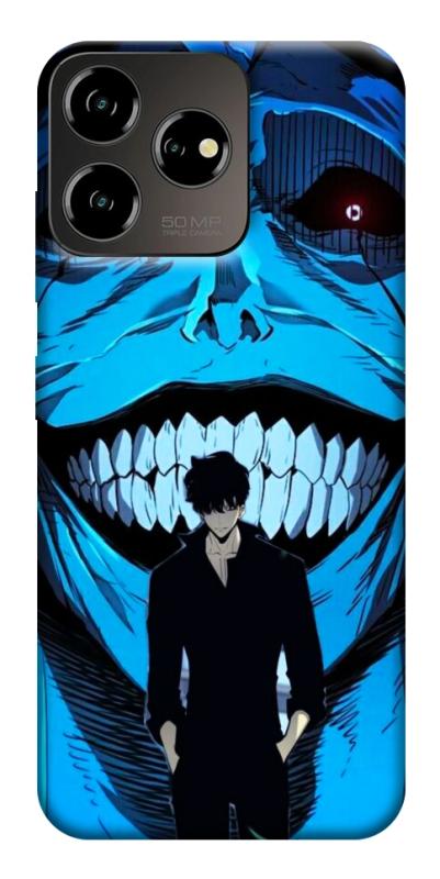 Чехол itsPrint Solo leveling blue vibe для ZTE Blade V50 Desing 4G, аниме, купить оптом с доставкой