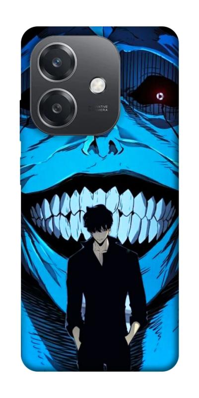 Чехол itsPrint Solo leveling blue vibe для Oppo A3 4G, аниме, купить оптом с доставкой