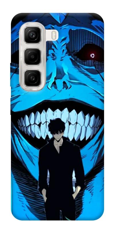 Чехол itsPrint Solo leveling blue vibe для Infinix Hot 50 4G, аниме, купить оптом с доставкой