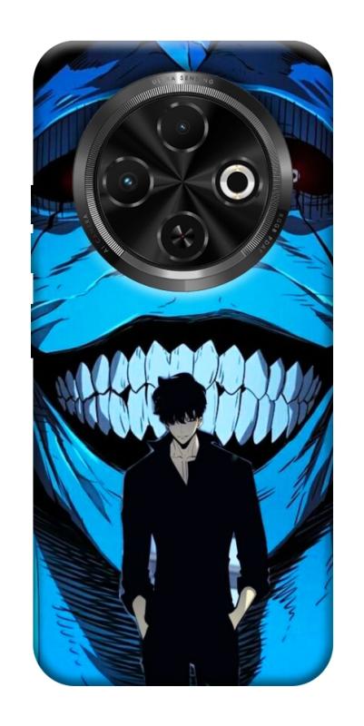 Чохол itsPrint Solo leveling blue vibe для TECNO Spark 30C, аніме, купити оптом з доставкою