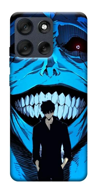 Чехол itsPrint Solo leveling blue vibe для Motorola Moto G56 5G, аниме, купить оптом с доставкой