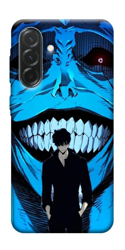 Чехол itsPrint Solo leveling blue vibe для Samsung Galaxy A37 5G, аниме, купить оптом с доставкой