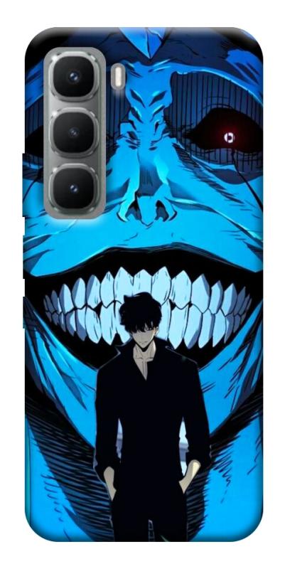 Чехол itsPrint Solo leveling blue vibe для Infinix Hot 60i, аниме, купить оптом с доставкой