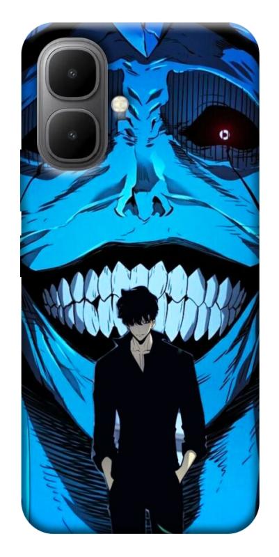 Чехол itsPrint Solo leveling blue vibe для Infinix Smart 10, аниме, купить оптом с доставкой
