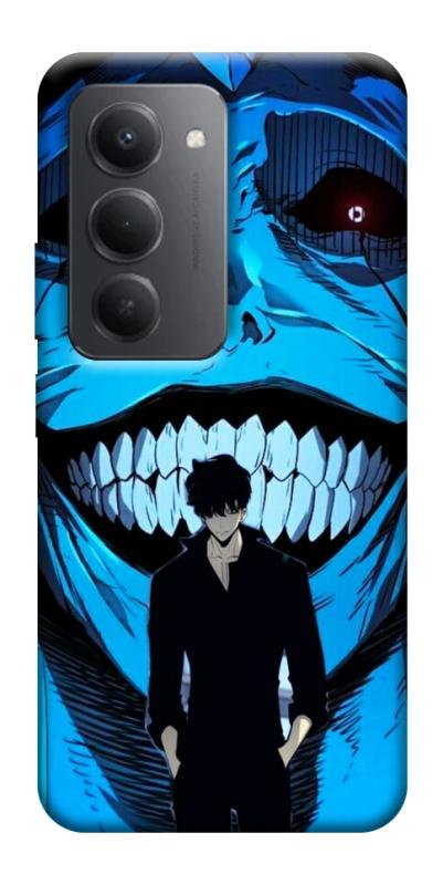 Чехол itsPrint Solo leveling blue vibe для Xiaomi Redmi 15 (Global), аниме, купить оптом с доставкой