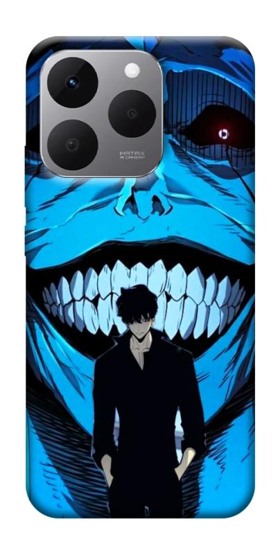 Чехол itsPrint Solo leveling blue vibe для Realme 15T, аниме, купить оптом с доставкой