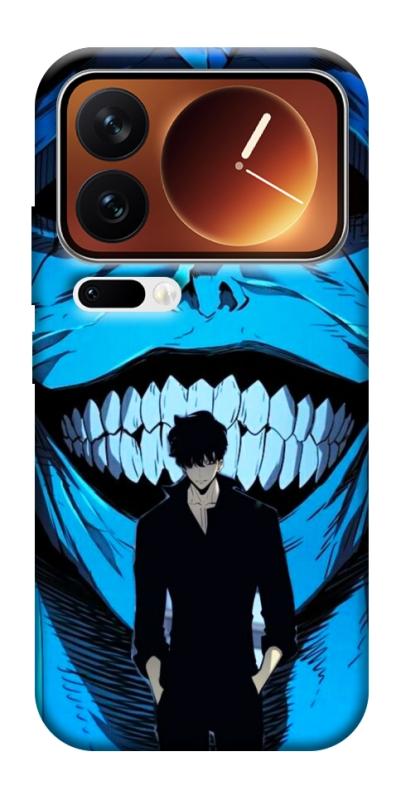 Чехол itsPrint Solo leveling blue vibe для Xiaomi 17 Pro Max, аниме, купить оптом с доставкой