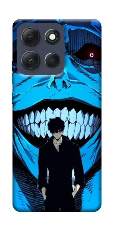 Чехол itsPrint Solo leveling blue vibe для Motorola Moto G86 Power, аниме, купить оптом с доставкой