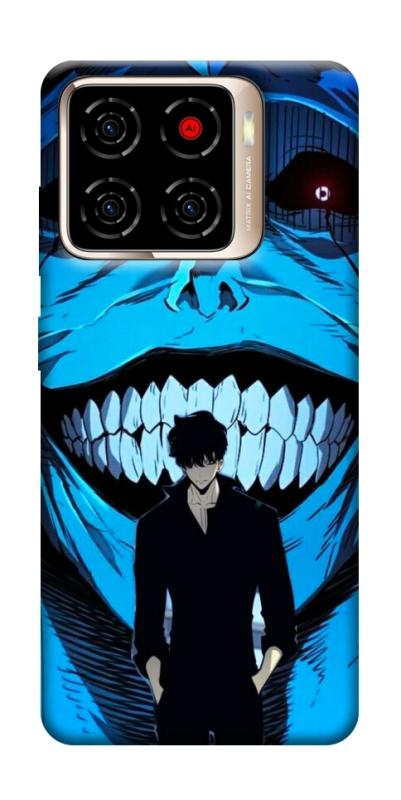 Чехол itsPrint Solo leveling blue vibe для ZTE Blade A56, аниме, купить оптом с доставкой