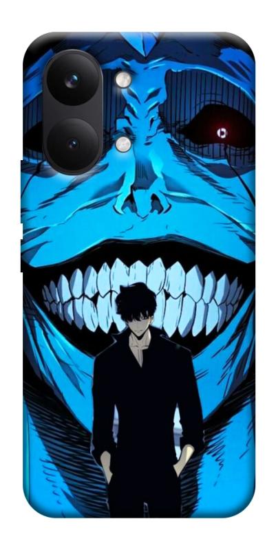 Чехол itsPrint Solo leveling blue vibe для Xiaomi Poco X8 Pro Max, аниме, купить оптом с доставкой