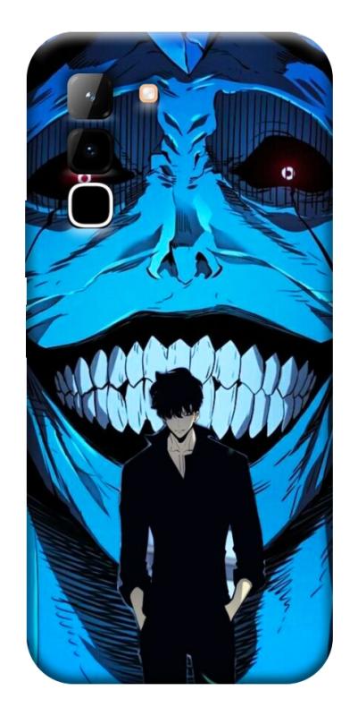 Чехол itsPrint Solo leveling blue vibe для Infinix Hot 70, аниме, купить оптом с доставкой