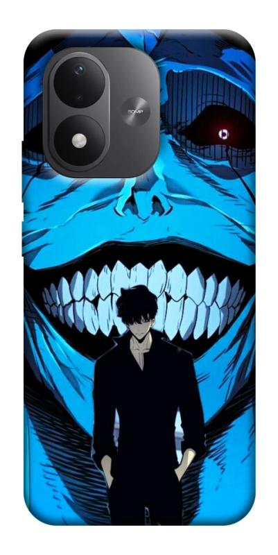Чехол itsPrint Solo leveling blue vibe для Xiaomi Redmi Note 17, аниме, купить оптом с доставкой
