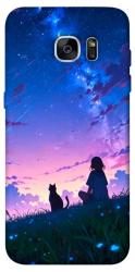 Чехол itsPrint Space girl and cat для Samsung G935F Galaxy S7 Edge