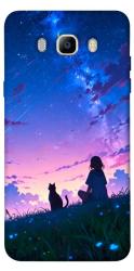 Чехол itsPrint Space girl and cat для Samsung J510F Galaxy J5 (2016)