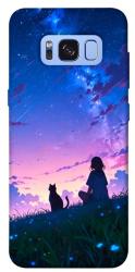 Чехол itsPrint Space girl and cat для Samsung G950 Galaxy S8
