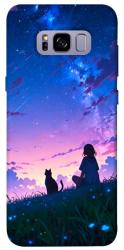 Чехол itsPrint Space girl and cat для Samsung G955 Galaxy S8 Plus