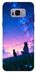Чехол itsPrint Space girl and cat для Samsung G955 Galaxy S8 Plus