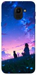 Чехол itsPrint Space girl and cat для Samsung J600F Galaxy J6 (2018)
