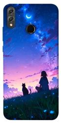 Чехол itsPrint Space girl and cat для Huawei Honor 8X