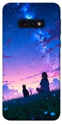Чехол itsPrint Space girl and cat для Samsung Galaxy S10e