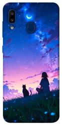 Чехол itsPrint Space girl and cat для Samsung Galaxy A20 / A30
