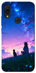 Чохол itsPrint Space girl and cat для Xiaomi Redmi 7