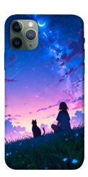 Чехол itsPrint Space girl and cat для Apple iPhone 11 Pro (5.8")