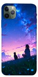 Чехол itsPrint Space girl and cat для Apple iPhone 11 Pro Max (6.5")