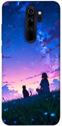 Чехол itsPrint Space girl and cat для Xiaomi Redmi Note 8 Pro