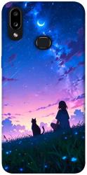 Чехол itsPrint Space girl and cat для Samsung Galaxy A10s