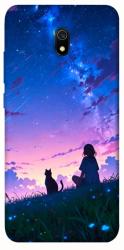 Чехол itsPrint Space girl and cat для Xiaomi Redmi 8a