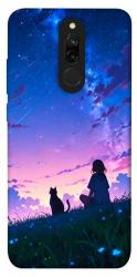 Чохол itsPrint Space girl and cat для Xiaomi Redmi 8