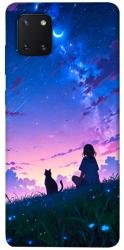 Чехол itsPrint Space girl and cat для Samsung Galaxy Note 10 Lite (A81)