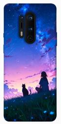 Чехол itsPrint Space girl and cat для OnePlus 8 Pro