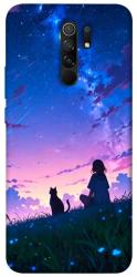 Чехол itsPrint Space girl and cat для Xiaomi Redmi 9