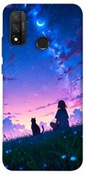 Чехол itsPrint Space girl and cat для Huawei P Smart (2020)