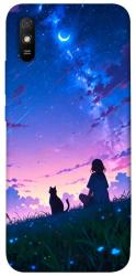 Чехол itsPrint Space girl and cat для Xiaomi Redmi 9A