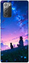 Чехол itsPrint Space girl and cat для Samsung Galaxy Note 20