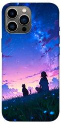 Чехол itsPrint Space girl and cat для Apple iPhone 12 Pro Max (6.7")