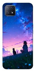 Чехол itsPrint Space girl and cat для Oppo A73