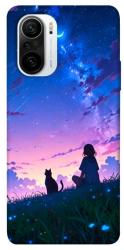 Чехол itsPrint Space girl and cat для Xiaomi Redmi K40 / K40 Pro / K40 Pro+ / Poco F3