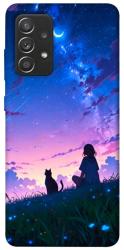 Чехол itsPrint Space girl and cat для Samsung Galaxy A52 4G / A52 5G