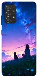 Чехол itsPrint Space girl and cat для Samsung Galaxy A72 4G / A72 5G